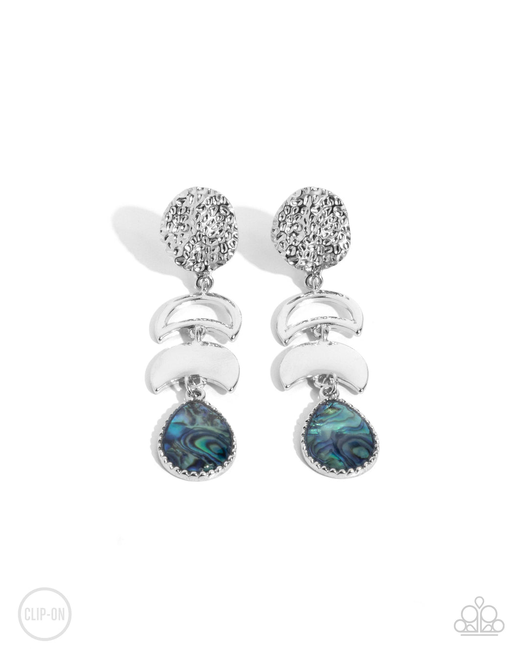 Celestial Character Blue Clip On Earrings