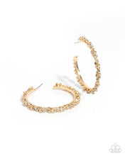 Load image into Gallery viewer, Divine Decoding Gold Hoop Earrings