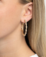 Load image into Gallery viewer, Divine Decoding Gold Hoop Earrings