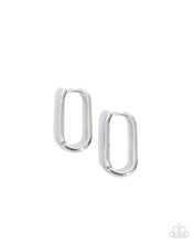 Load image into Gallery viewer, Paramount Paperclips Silver Hinged Hoop Earrings