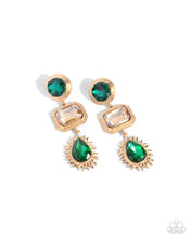 Load image into Gallery viewer, Entertaining the Thought Green Earrings