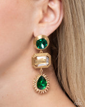 Load image into Gallery viewer, Entertaining the Thought Green Earrings