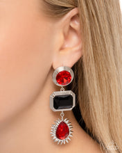Load image into Gallery viewer, Entertaining the Thought Red Earrings