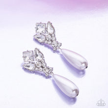 Load image into Gallery viewer, Pearly Promenade White Earrings