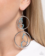 Load image into Gallery viewer, Admittedly Aerial Blue Earrings