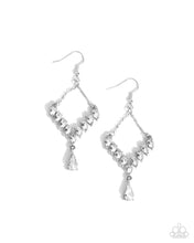 Load image into Gallery viewer, Dripping Drama White Earrings