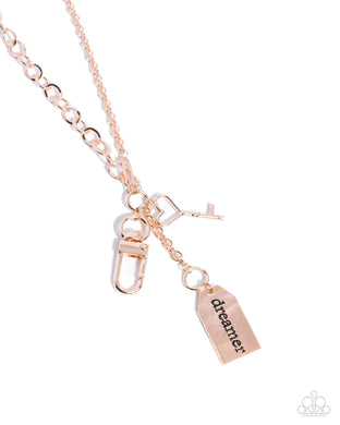 Dreamy Direction Rose Gold Lanyard