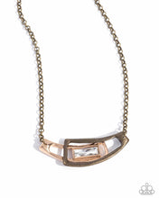 Load image into Gallery viewer, Interlocked Improv Brass Necklace