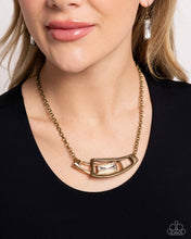 Load image into Gallery viewer, Interlocked Improv Brass Necklace