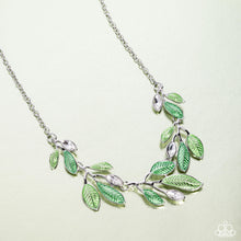 Load image into Gallery viewer, Lyrical Leaves Green Necklace