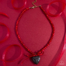 Load image into Gallery viewer, Tasteful Trimming Red Necklace