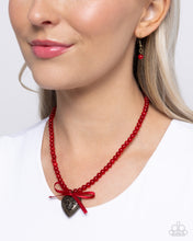 Load image into Gallery viewer, Tasteful Trimming Red Necklace
