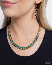 Load image into Gallery viewer, Painted Problem Green Necklace