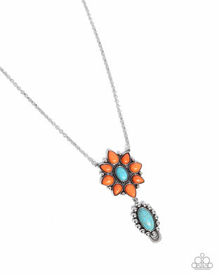 Force of Habit Orange Necklace