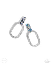 Load image into Gallery viewer, Guarded Glitz Blue Earrings