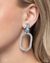 Load image into Gallery viewer, Guarded Glitz Blue Earrings