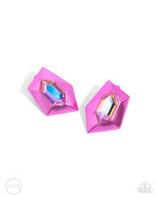 Load image into Gallery viewer, Dauntless Detail Pink Clip On Earrings