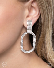 Load image into Gallery viewer, Guarded Glitz White Earrings