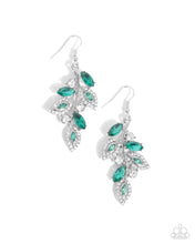Load image into Gallery viewer, Flourishing Feature Green Earrings