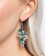 Load image into Gallery viewer, Flourishing Feature Green Earrings