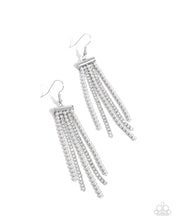 Load image into Gallery viewer, Tapered Team White Earrings