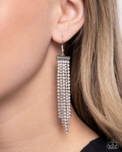 Load image into Gallery viewer, Tapered Team White Earrings