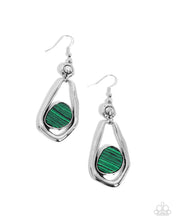 Load image into Gallery viewer, Scouting Spirals Green Earrings