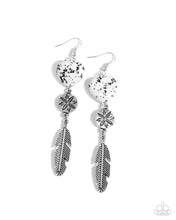 Load image into Gallery viewer, Free-Spirited Fame White Earrings