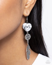 Load image into Gallery viewer, Free-Spirited Fame White Earrings