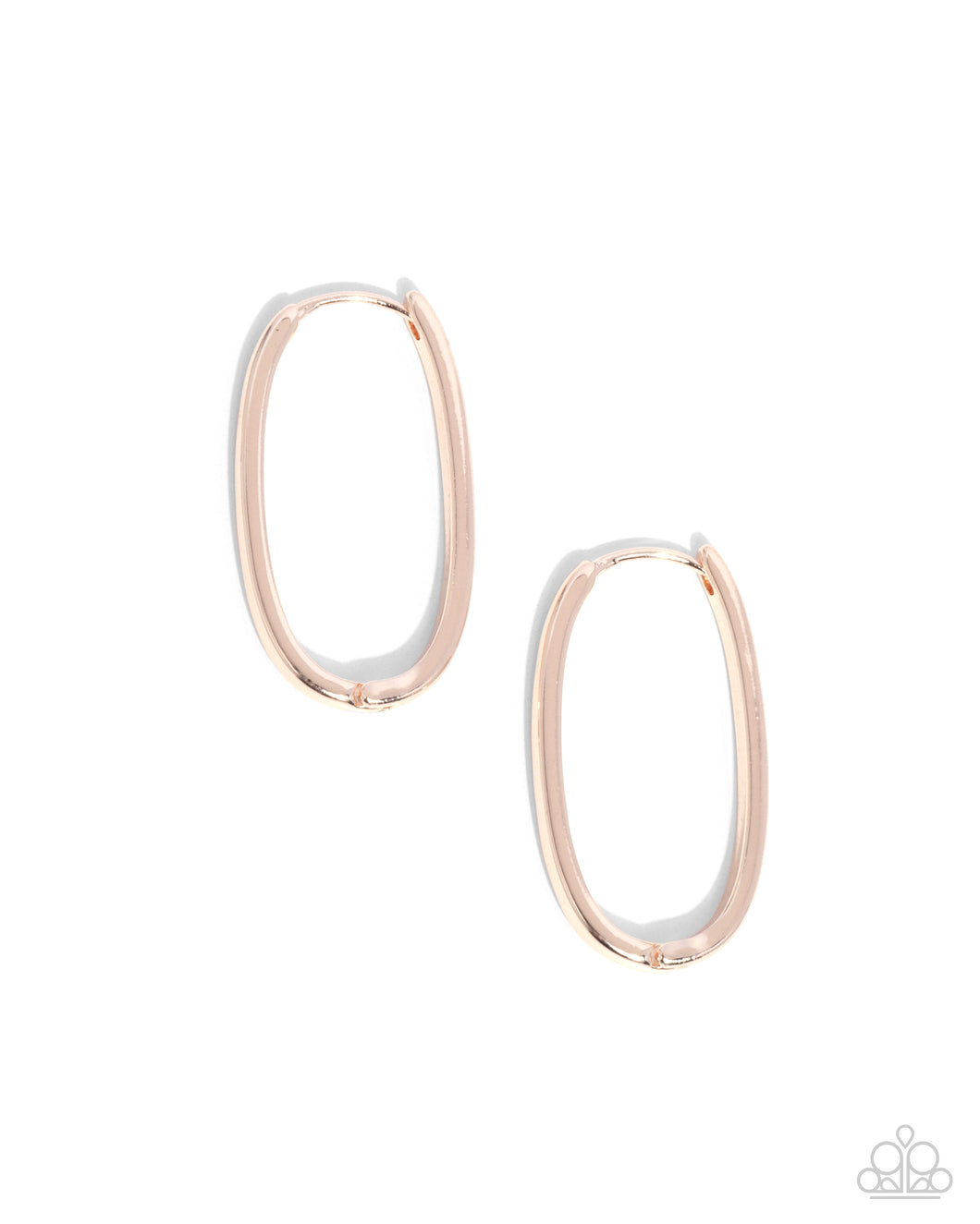 Now or LEISURE Rose Gold Hinged Hoop Earrings