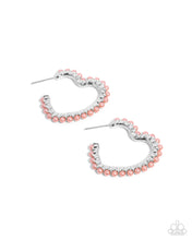 Load image into Gallery viewer, Vocally Vintage Orange Hoop Earrings