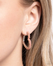 Load image into Gallery viewer, Vocally Vintage Orange Hoop Earrings