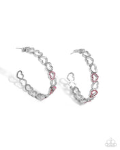 Load image into Gallery viewer, Happier Than Ever Pink Hoop Earrings