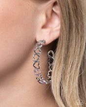 Load image into Gallery viewer, Happier Than Ever Pink Hoop Earrings