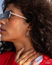 Load image into Gallery viewer, Now or LEISURE Silver Hinge Hoop Earrings