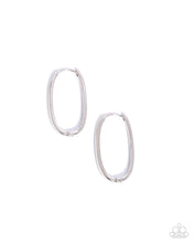 Load image into Gallery viewer, Now or LEISURE Silver Hinge Hoop Earrings