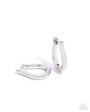 Load image into Gallery viewer, Generous Grace Silver Hinged Hoop Earrings