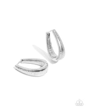 Load image into Gallery viewer, Limitless Leader Silver Hinged Hoop Earrings