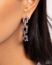 Load image into Gallery viewer, Downtown Decadence Black Earrings