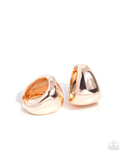 Load image into Gallery viewer, Thick as Thieves Rose Gold Hinged Hoops