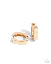 Load image into Gallery viewer, Fortnight Fashion Gold Hinged Hoops
