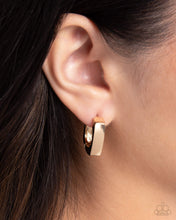 Load image into Gallery viewer, Fortnight Fashion Gold Hinged Hoops