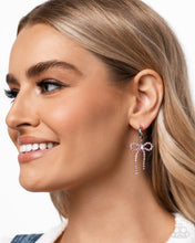 Load image into Gallery viewer, Whispering Whimsy Pink Hoop Earrings