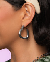Load image into Gallery viewer, Local Attraction Silver Hoop Earrings