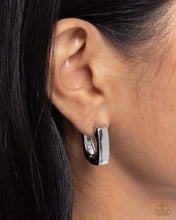 Load image into Gallery viewer, Fortnight Fashion Silver Hinged Hoop Earrings