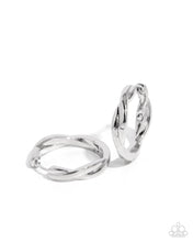 Load image into Gallery viewer, Genuine Glitz Silver Hinged Hoops