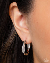 Load image into Gallery viewer, Genuine Glitz Silver Hinged Hoops