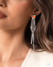 Load image into Gallery viewer, Classy Curves Orange Earrings