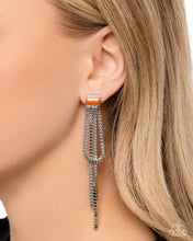 Load image into Gallery viewer, Classy Curves Orange Earrings