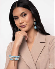 Load image into Gallery viewer, Marbled Masterpiece Blue Earrings